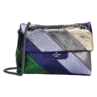 Charm London Pestrobarevná luxusní kožená crossbody kabelka „Trinity“