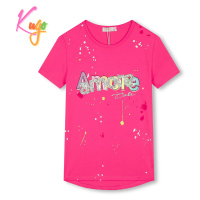 Dívčí tričko - KUGO HC0682, růžová Barva: Růžová