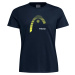 Dámské tričko Head Club Lara T-Shirt Women Dark Blue/Yellow M