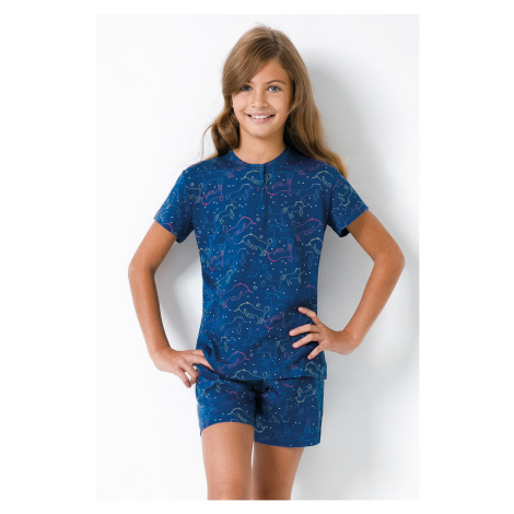 Dívčí pyžamo Jednorožec modré II Jadea