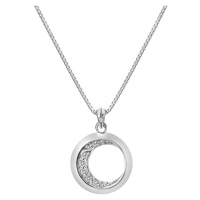 Hot Diamonds Slušivý stříbrný náhrdelník s diamantem Celestial DP860 (řetízek, přívěsek)