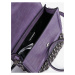 Fialová dámská kabelka s krokodýlím vzorem Versace Jeans Couture