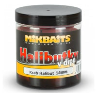 Mikbaits pelety halibutky v dipu 14 mm 250 ml - krab halibut