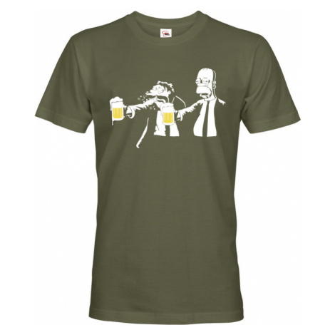 Vtipné tričko s potiskem Pulp Fiction Homer Simpson BezvaTriko