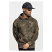 High Neck Camo Hoody - olive camo