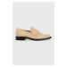 Semišové mokasíny Vagabond Shoemakers Frances 2.0 dámské, béžová barva, na plochém podpatku, 540