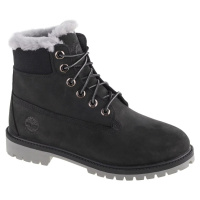 ČERNÉ CHLAPECKÉ BOTY TIMBERLAND PREMIUM 6 IN WP SHEARLING BOOT JR Černá