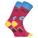 3PACK veselé ponožky Styx vysoké vícebarevné (H12515255) XL