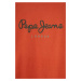 Dětské bavlněné tričko Pepe Jeans PJL BJ oranžová barva, s potiskem