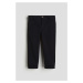 H & M - Keprové kalhoty chino - černá