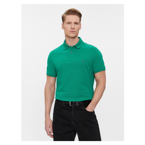 Tommy Hilfiger pánské zelené polo tričko