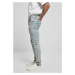 Pánské džíny Urban Classics Slim Fit Zip Jeans - světle modré