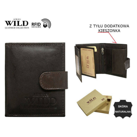 Elegantní kožená pánská peněženka na patentku Wild