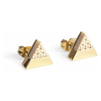 Náušnice s dřevěným detailem Virie Earrings Triangle