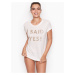 Victorias Secret bílé svatební triko Knit Graphic Tee
