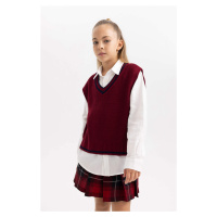 DEFACTO Girl Slim Fit Sweater Vest