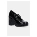 Lodičky Steve Madden Cabernet Heeled černá barva, na podpatku, SM11003444