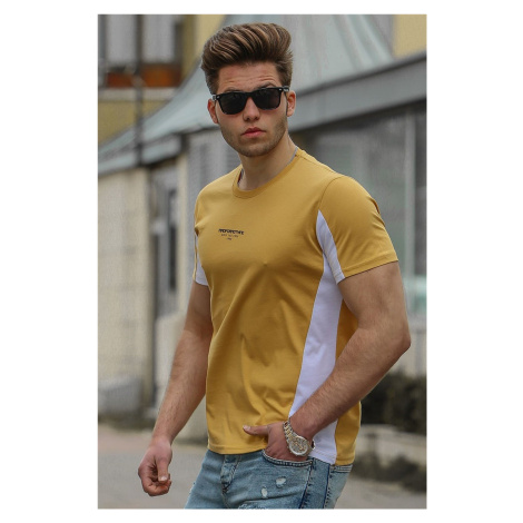 Madmext Men's Yellow T-Shirt 4542