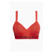 Calvin Klein červené horní díl plavek Demi Bralette Plus Size