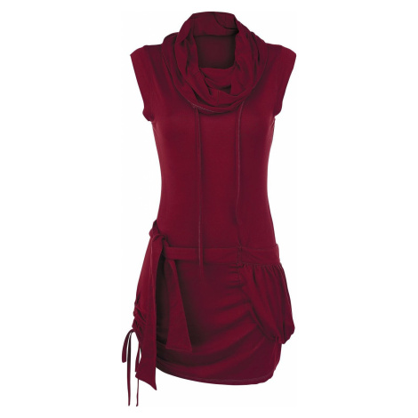 RED by EMP Šaty s vysokým límcem Šaty bordová