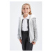 DEFACTO Girls' Back To School Hooded Cardigan