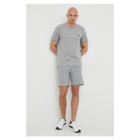 Pyžamové tričko BOSS šedá barva, s aplikací