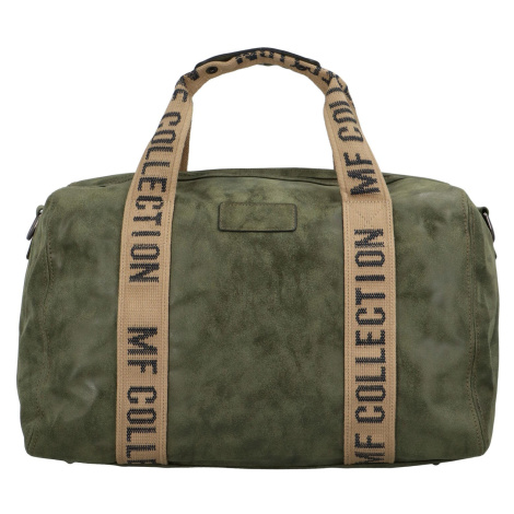 Cestovní dámská koženková kabelka Gita zimní kolekce, tmavě zelená MaxFly