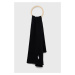 Bavlněný šátek Polo Ralph Lauren černá barva, hladký