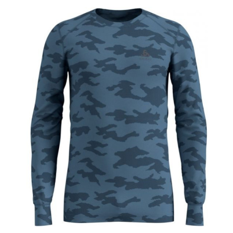 Odlo SUW MEN'S TOP L/S CREW NECK ACTIVE WARM XMAS Pánské triko, modrá, velikost