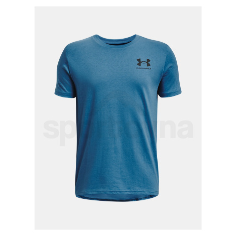 Tričko Under Armour UA B SPORTSTYE EFT CHEST SS J - modrá