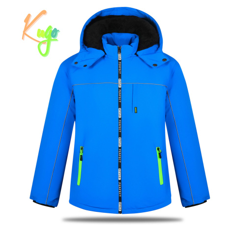 Chlapecká zimní bunda - KUGO BU606, modrá Barva: Modrá