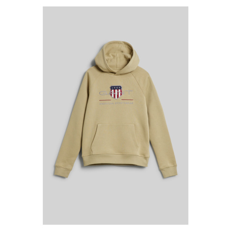 MIKINA GANT ARCHIVE SHIELD HOODIE zelená