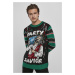 Pánský pulovr // Urban Classics Savior Christmas Sweater black/x-masgreen