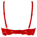 Sofia krajková podprsenka bez výztuže 619 červená