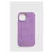 Obal na telefon Guess iPhone 15 6.1 fialová barva