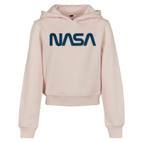 Dětská NASA Cropped Hoody růžová