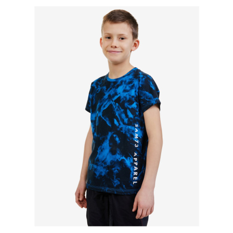 Tmavě modré chlapecké vzorované tričko SAM 73 Sylvester