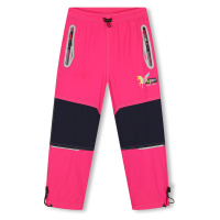 Dívčí šusťákové kalhoty, zateplené KUGO DK7129, růžová Barva: Růžová