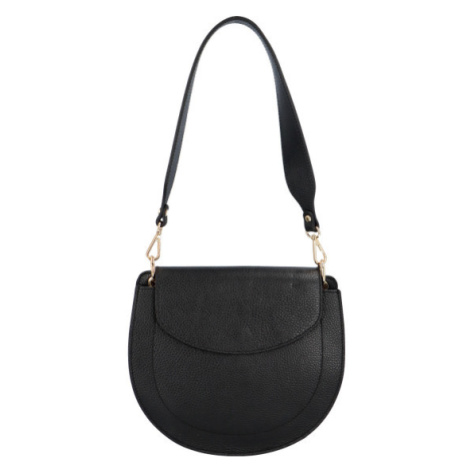 Luxusní kožená kabelka April, černá Delami Vera Pelle