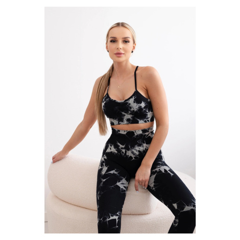 Kesi Dámský fitness set Annabelle - top + legíny Barva: Černá