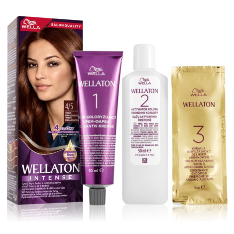 Wella Wellaton Intense permanentní barva na vlasy s arganovým olejem odstín 4/5 Addictive Mahoga Wella Professionals