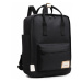 Černý elegantní nepromokavý batoh na notebook Herve Lulu Bags