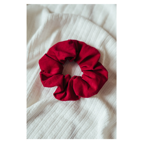 Fuchsiová manšestrová gumička scrunchie