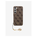 Guess 4G Charm Zadní Kryt pro Samsung Galaxy S23 Brown