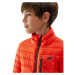 Chlapecká bunda 4F JUNIOR DOWN JACKET-JAW23TDJAM220-70S-ORANGE