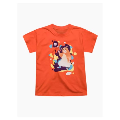 Veselé dětské tričko Dedoles Tančící křeček oranžové (D-K-AP-TSH-C-C-1674)