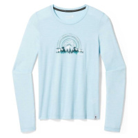 Smartwool NEVER SUMMER MOUNTAINS GRAPHIC W Dámské tričko, světle modrá, velikost