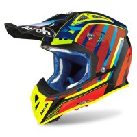 AIROH AVIATOR 2.3 GLOW AMS2 AV23GL32 off-road moto helma oranžová