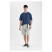 DEFACTO Oversize Fit Straight Leg Shorts