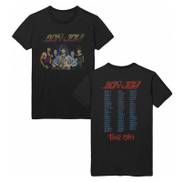 Bon Jovi tričko, Tour '84 BP Black, pánské
